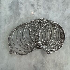 Stella & Dot Silver Beaded Bracelet Collection